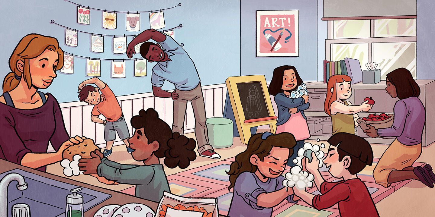 Illustrations for Y-USA Healthy Eating and Physical Activity Standards